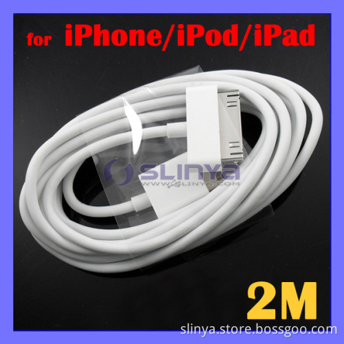 30 Pin 1m 2m 3m 5m Cable for iPhone 4 Long USB Data Sync Charge Charger Cable for iPad iPod